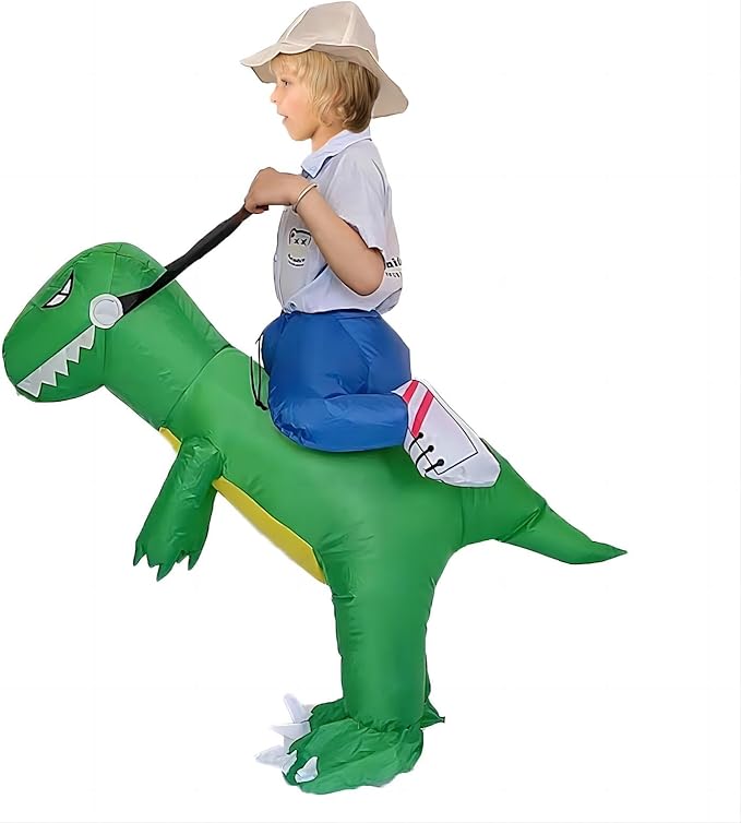 Dinosaurio inflable verde - Niños