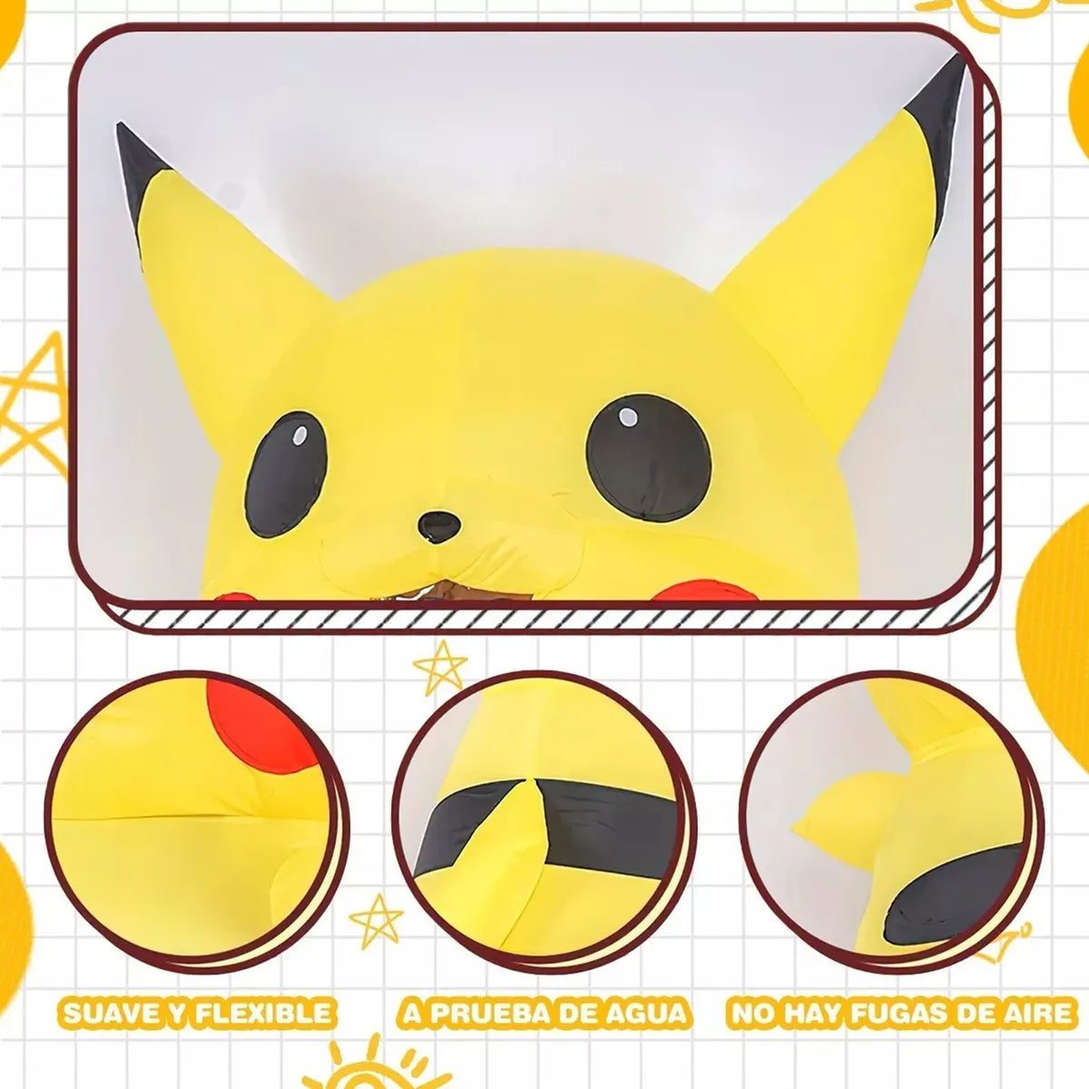 Disfraz Pikachu inflable - Adulto