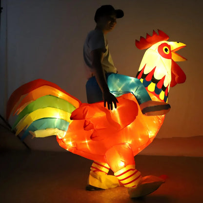 Disfraz Gallo inflable - Adulto
