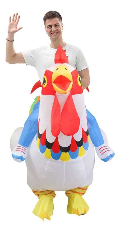 Disfraz Gallo inflable - Adulto