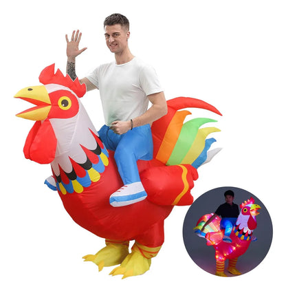 Disfraz Gallo inflable - Adulto